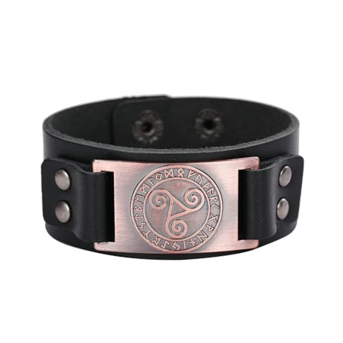 fycouyee Nordisches Luenwen Dreieck Armband aus Metallic-Leder fycouyee Nordisches Luenwen Dreieck Armband aus Metallic-Leder von fycouyee