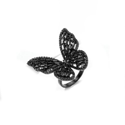 fycouyee Offener Zeigefinger Ring Schmetterling Ohrstecker Ohrring Schmuck Set von fycouyee