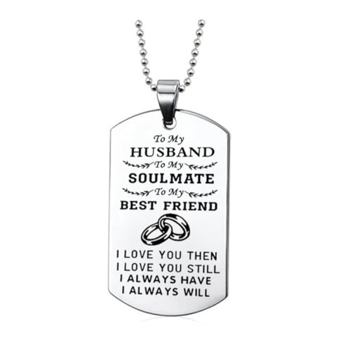 fycouyee Paar Schlüsselanhänger Zu meiner Frau Freund Freundin Freundin Edelstahl Halskette von fycouyee