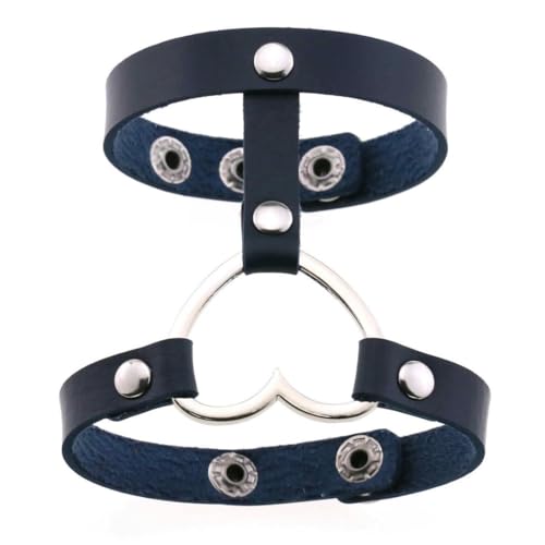 fycouyee Persönlichkeit Armbänder Leder Punk Goths Herzen von fycouyee