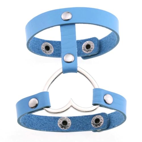 fycouyee Persönlichkeit Armbänder Leder Punk Goths Herzen von fycouyee