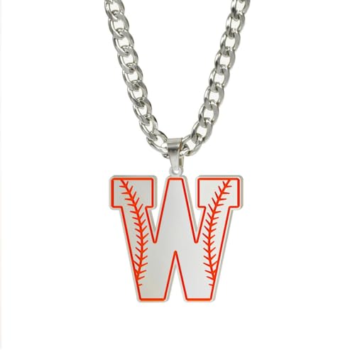 fycouyee Persönlichkeit Buchstabe Anhänger Hip Hop Crowd Design vielseitige Pulloverkette 26 Buchstaben Edelstahl Halskette von fycouyee