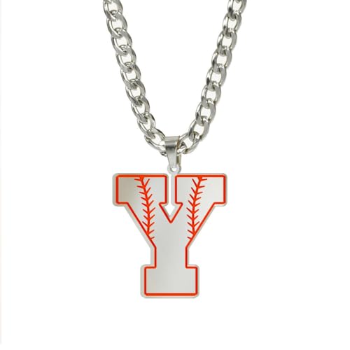 fycouyee Persönlichkeit Buchstabe Anhänger Hip Hop Crowd Design vielseitige Pulloverkette 26 Buchstaben Edelstahl Halskette von fycouyee