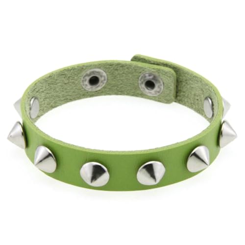 fycouyee Persönlichkeit Edelstahl Druckknopf Verschluss Ohrstecker Armband Mode Leder Paar Gothic von fycouyee