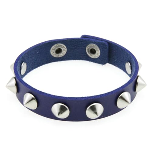 fycouyee Persönlichkeit Edelstahl Druckknopf Verschluss Ohrstecker Armband Mode Leder Paar Gothic von fycouyee