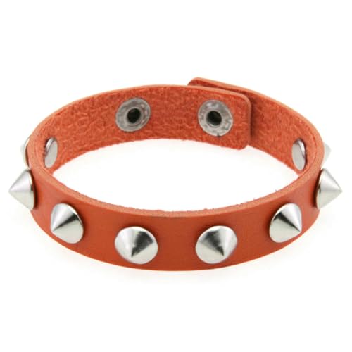 fycouyee Persönlichkeit Edelstahl Druckknopf Verschluss Ohrstecker Armband Mode Leder Paar Gothic von fycouyee