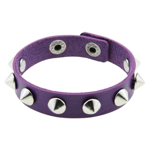 fycouyee Persönlichkeit Edelstahl Druckknopf Verschluss Ohrstecker Armband Mode Leder Paar Gothic von fycouyee