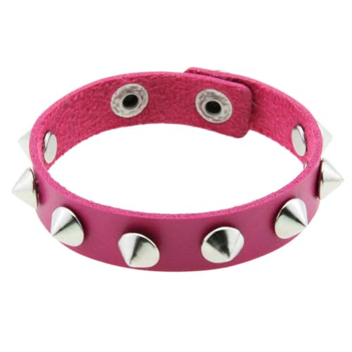 fycouyee Persönlichkeit Edelstahl Druckknopf Verschluss Ohrstecker Armband Mode Leder Paar Gothic von fycouyee