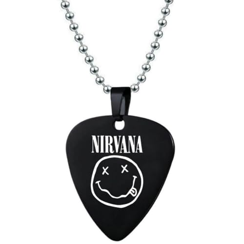 fycouyee Persönlichkeit Edelstahl Gitarre Plektrum Halskette Schlüsselanhänger Hip Hop Schmuck von fycouyee