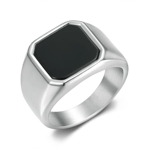 fycouyee Persönlichkeit Mode natürlicher Edelstein Herrenring Titan Stahl Schmuck fycouyee Persönlichkeit Mode natürlicher Edelstein Herrenring Titan Stahl Schmuck von fycouyee