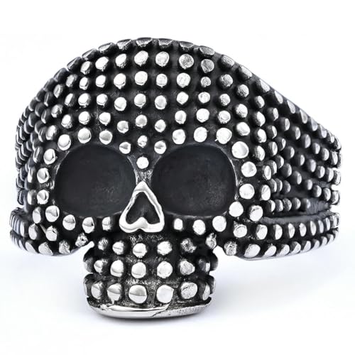fycouyee Persönlichkeit Punk Schädel männlich Vintage Edelstahl Schmuck von fycouyee