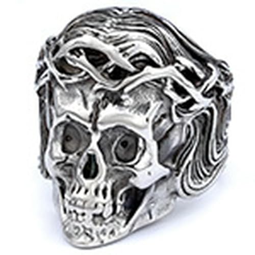 fycouyee Persönlichkeit Punk n Skull Herren Edelstahl minimalistischer Schmuck von fycouyee