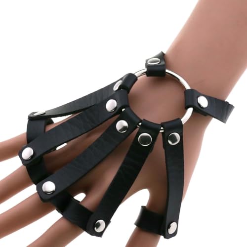 fycouyee Persönlichkeit Ringe Armband Handschuhe Punk Goth Ringe von fycouyee