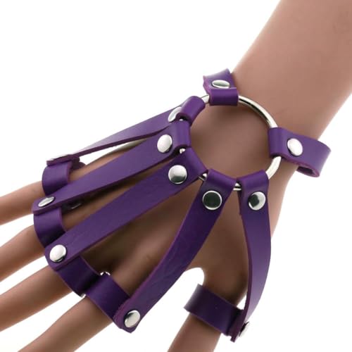 fycouyee Persönlichkeit Ringe Armband Handschuhe Punk Goth Ringe von fycouyee