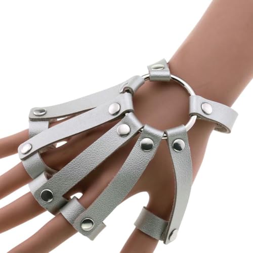 fycouyee Persönlichkeit Ringe Armband Handschuhe Punk Goth Ringe von fycouyee