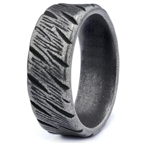 fycouyee Persönlichkeit Vintage Edelstahl einfacher Totemrad Form Ring von fycouyee