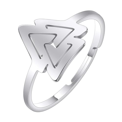 fycouyee Persönlichkeitsmuster Dreieck Ringöffnung verstellbarer Schmuck von fycouyee