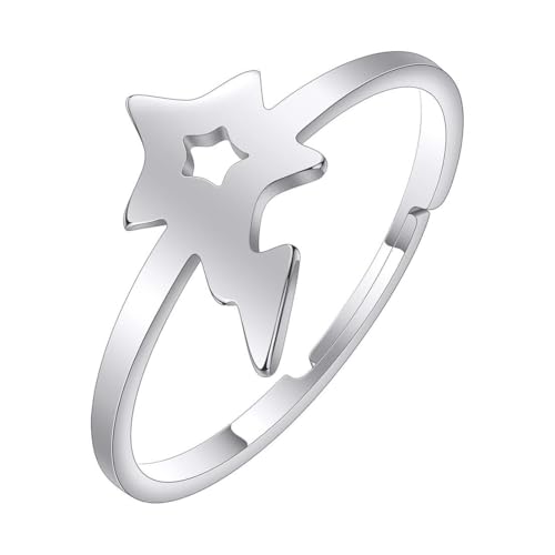 fycouyee Personalisierter Meteor Stern Ring Öffnung Verstellbarer Schmuck fycouyee Personalisierter Meteor Stern Ring Öffnung Verstellbarer Schmuck von fycouyee
