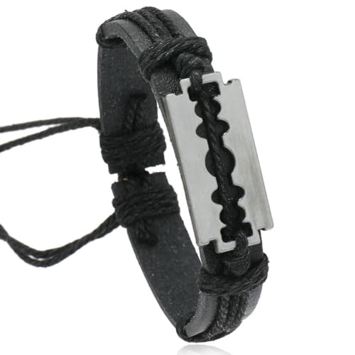 fycouyee Personality Handgewebtes Vintage-Lederarmband kreatives Accessoire von fycouyee