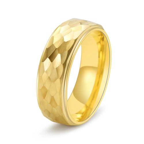 fycouyee Personality bump tungsten steel hammer pattern ring man fycouyee Personality bump tungsten steel hammer pattern ring man von fycouyee