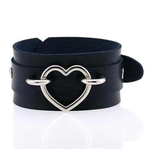 fycouyee Punk Armband doppellagiges PU Leder Armband Persönlichkeit Hand Ornament fycouyee Punk Armband doppellagiges PU Leder Armband Persönlichkeit Hand Ornament von fycouyee