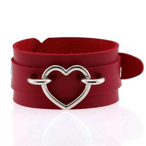 fycouyee Punk Armband doppellagiges PU Leder Armband Persönlichkeit Hand Ornament von fycouyee