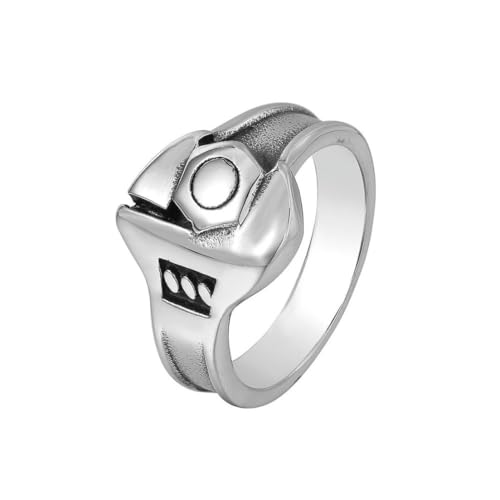 fycouyee Punk Gothic Schmuck Dark Wrench Herren Titan Ring fycouyee Punk Gothic Schmuck Dark Wrench Herren Titan Ring von fycouyee