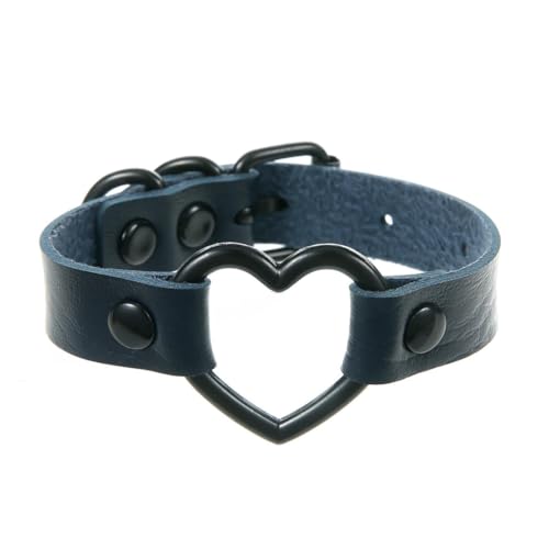 fycouyee Punk Herz Armband mit Persönlichkeit Paar Liebe Herz Hohlleder fycouyee Punk Herz Armband mit Persönlichkeit Paar Liebe Herz Hohlleder von fycouyee