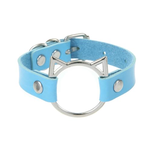 fycouyee Punk Katze Kopf Armband Mode Paar Schmuck Katze Hohlleder fycouyee Punk Katze Kopf Armband Mode Paar Schmuck Katze Hohlleder von fycouyee