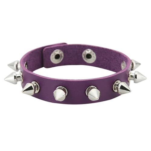 fycouyee Punk Persönlichkeit Ohrstecker Paar Lederarmband Rock Gothic von fycouyee