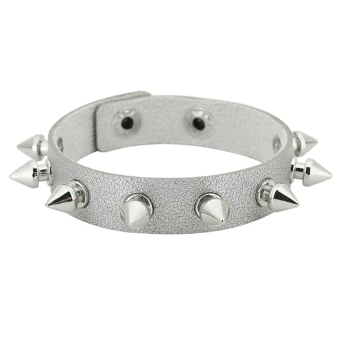 fycouyee Punk Persönlichkeit Ohrstecker Paar Lederarmband Rock Gothic von fycouyee