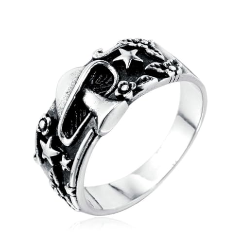 fycouyee Punk Rock Totenkopf Herrenring von fycouyee