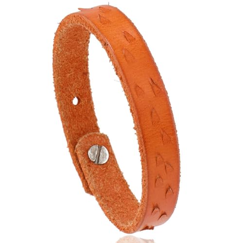 fycouyee Retro Rindsleder Armband Mode Persönlichkeit verstellbares Lederarmband von fycouyee