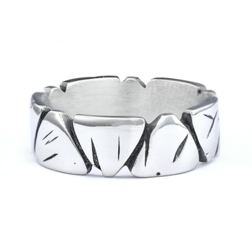 fycouyee Rock Hip Hop Ring Scratch Herren Ring von fycouyee