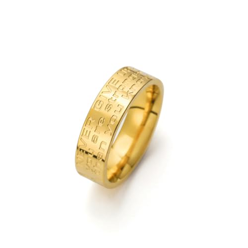 fycouyee STILVOLL UND EINFACH, NIEMALS AUFGEBEN TENNIS 6MM RING AUS EDELSTAHL fycouyee STILVOLL UND EINFACH, NIEMALS AUFGEBEN TENNIS 6MM RING AUS EDELSTAHL von fycouyee