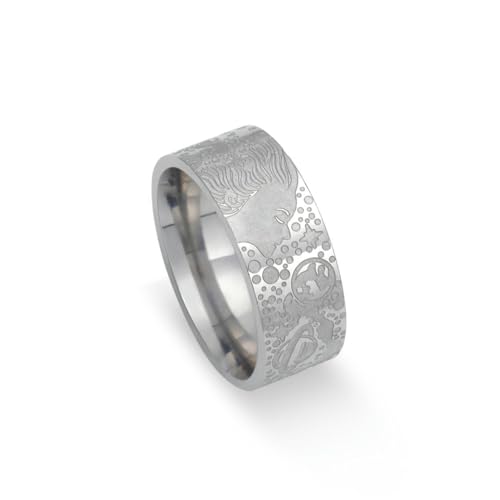 fycouyee Schmuck Mode einfach Hip-Hop Seitengesicht Muster Edelstahl Ring fycouyee Schmuck Mode einfach Hip-Hop Seitengesicht Muster Edelstahl Ring von fycouyee