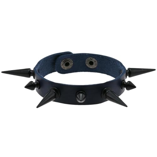 fycouyee Schmuck Persönlichkeit Herren- und Damenarmbänder spitz zulaufende Nieten PU-Armband fycouyee Schmuck Persönlichkeit Herren- und Damenarmbänder spitz zulaufende Nieten PU-Armband von fycouyee