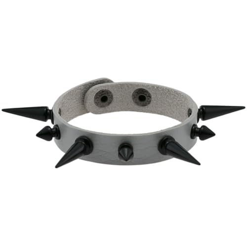 fycouyee Schmuck Persönlichkeit Herren- und Damenarmbänder spitz zulaufende Nieten PU-Armband von fycouyee