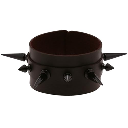 fycouyee Schmuck Punk Doppelleder Ohrstecker Armbänder Armband von fycouyee