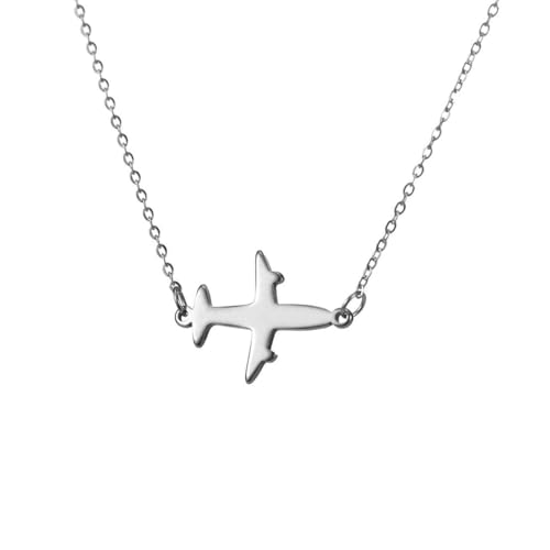 fycouyee Schmuckstücke Halsketten Zähne Flugzeug Anhänger Halsketten Mode Persönlichkeit Schlüsselbein Ketten Pullover Ketten von fycouyee