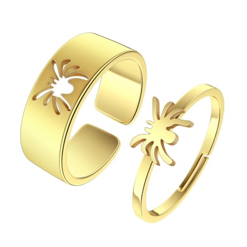 fycouyee Spinnen-Kupplungsring Edelstahl Kupplungsring Männliche und weibliche Ringe fycouyee Spinnen-Kupplungsring Edelstahl Kupplungsring Männliche und weibliche Ringe von fycouyee