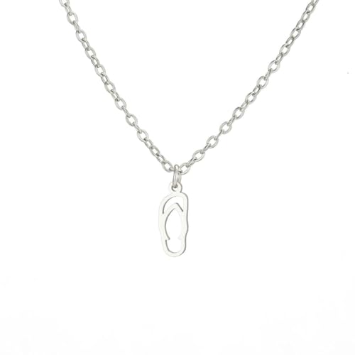 fycouyee Statement hohle Hausschuhe Anhänger Edelstahl Halskette von fycouyee