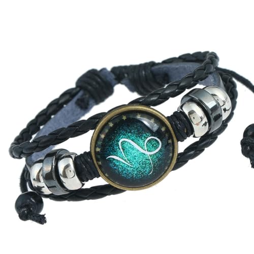 fycouyee Sternzeichen Armband handgewebte Perlen Vintage Leder Armband Schmuck von fycouyee