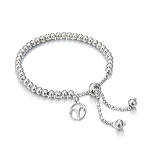 fycouyee Sternzeichen Perlenarmband Mode Vintage Edelstahl Damen jwqwley von fycouyee