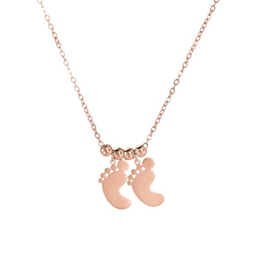 fycouyee Süßes Ornament glänzend mit mehreren Füßen Anhänger Edelstahl Halskette fycouyee Süßes Ornament glänzend mit mehreren Füßen Anhänger Edelstahl Halskette von fycouyee