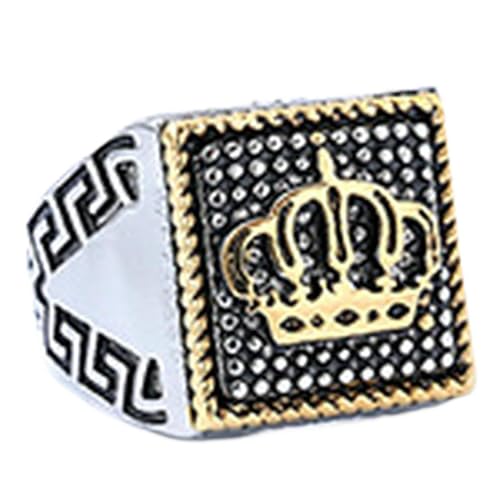 fycouyee Titanringe für Männer und Frauen formen Kronenform Ring von fycouyee