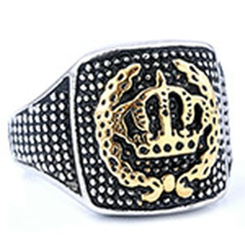 fycouyee Titanringe für Männer und Frauen formen Kronenform Ring von fycouyee