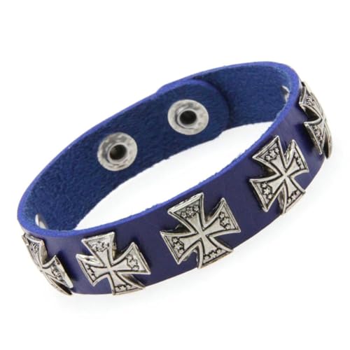 fycouyee Vintage Legierung Schnappverschluss Armband Persönlichkeit Kreuz Männer und Frauen Leder fycouyee Vintage Legierung Schnappverschluss Armband Persönlichkeit Kreuz Männer und Frauen Leder von fycouyee