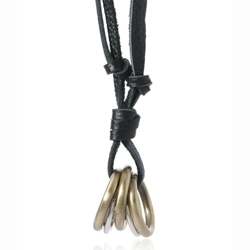 fycouyee Vintage Multi-Loop Leder Seil personalisierte Halsketten für Männer und Frauen fycouyee Vintage Multi-Loop Leder Seil personalisierte Halsketten für Männer und Frauen von fycouyee