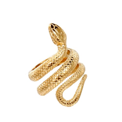 fycouyee Vintage Persönlichkeit Schlange Python Ring Edelstahl Ring Schmuck von fycouyee